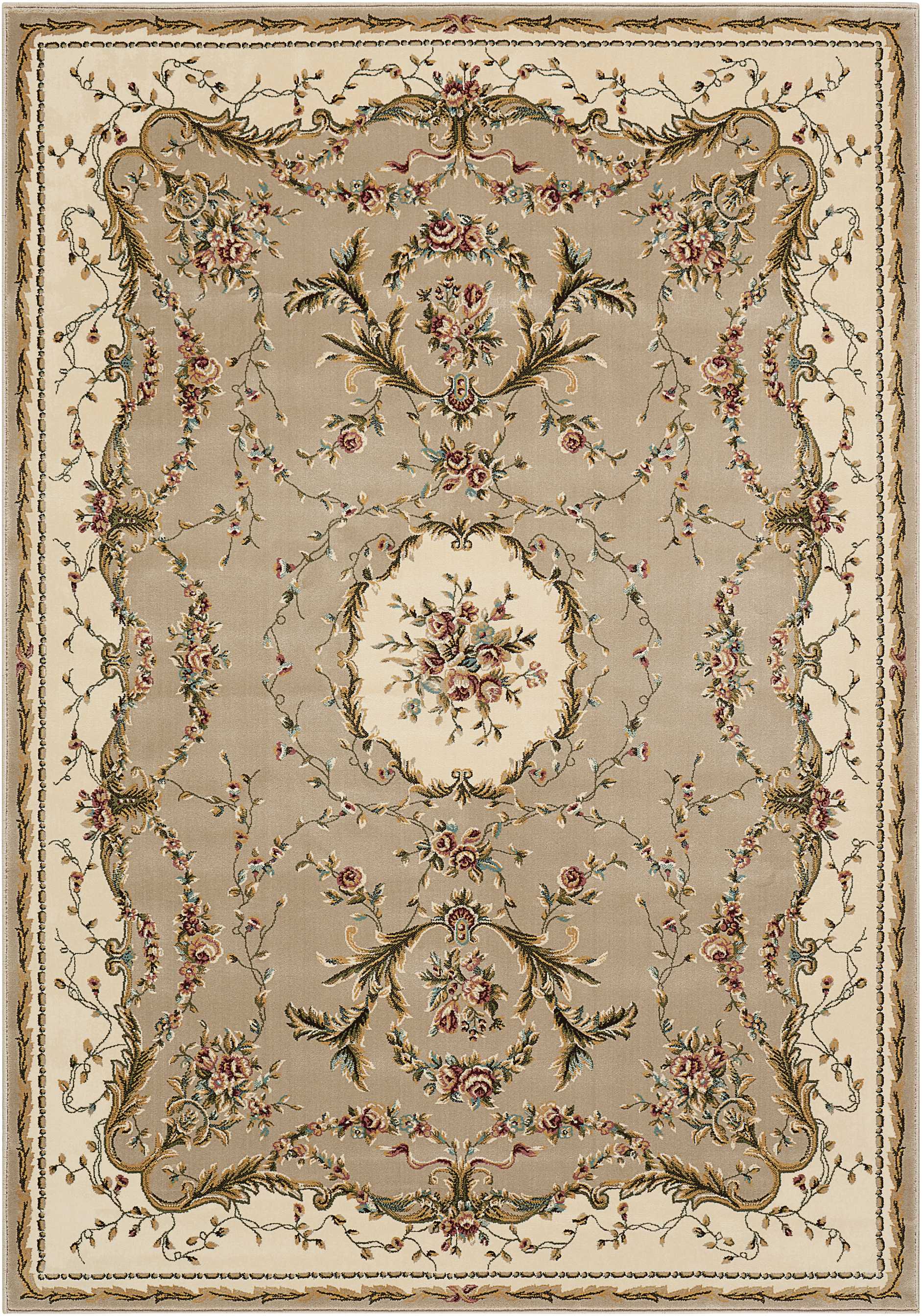 Nourison Home Bordeaux  Cream  Traditional