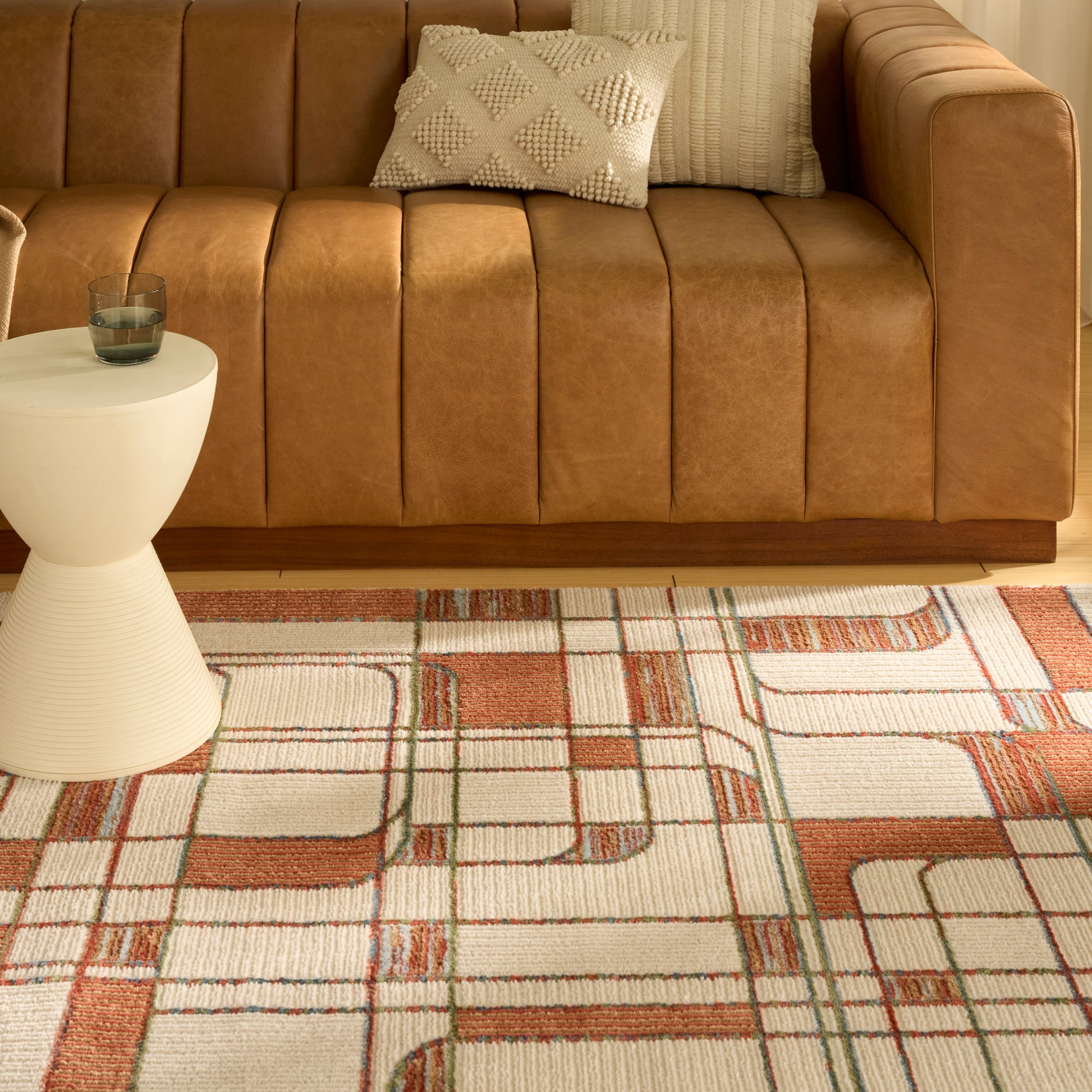 Nourison Home Nordic  Ivory Rust  Contemporary