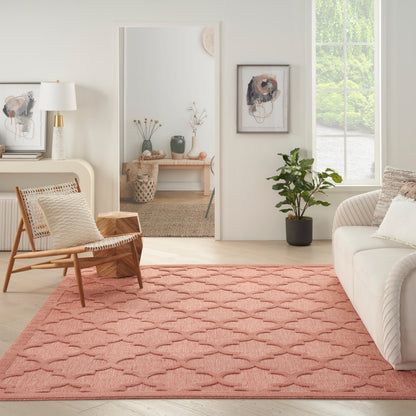 Nourison Home Easy Care  Coral Orange  Contemporary
