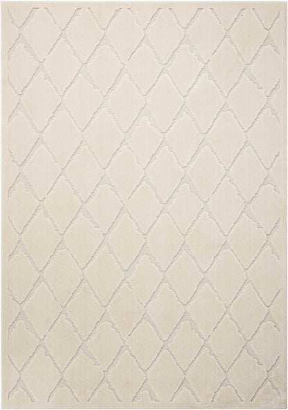 Michael Amini Gleam MA601 Ivory Contemporary Power-loomed Rug