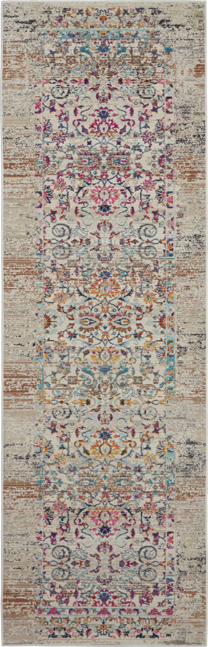 Nourison Home Vintage Kashan VKA02 Ivory Traditional Power-loomed Rug