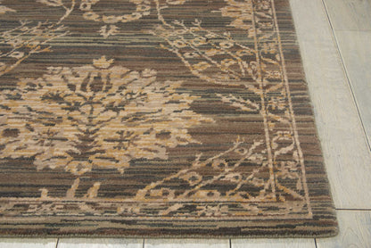 Nourison Home Silk Elements  Graphite  Traditional