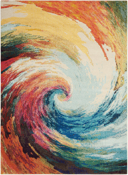 Nourison Home Celestial CES07 Wave Contemporary Power-loomed Rugs