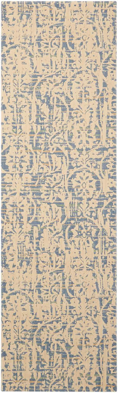 Nourison Home Nepal NEP11 Ivory Blue Transitional Loomed Rug