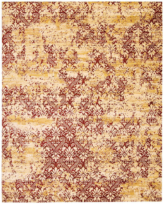 Nourison Home Rhapsody  Gold Garnet  Transitional