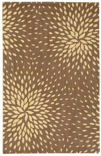 Nourison Home Capri CAP2 Mocha Contemporary Loom-woven Rug