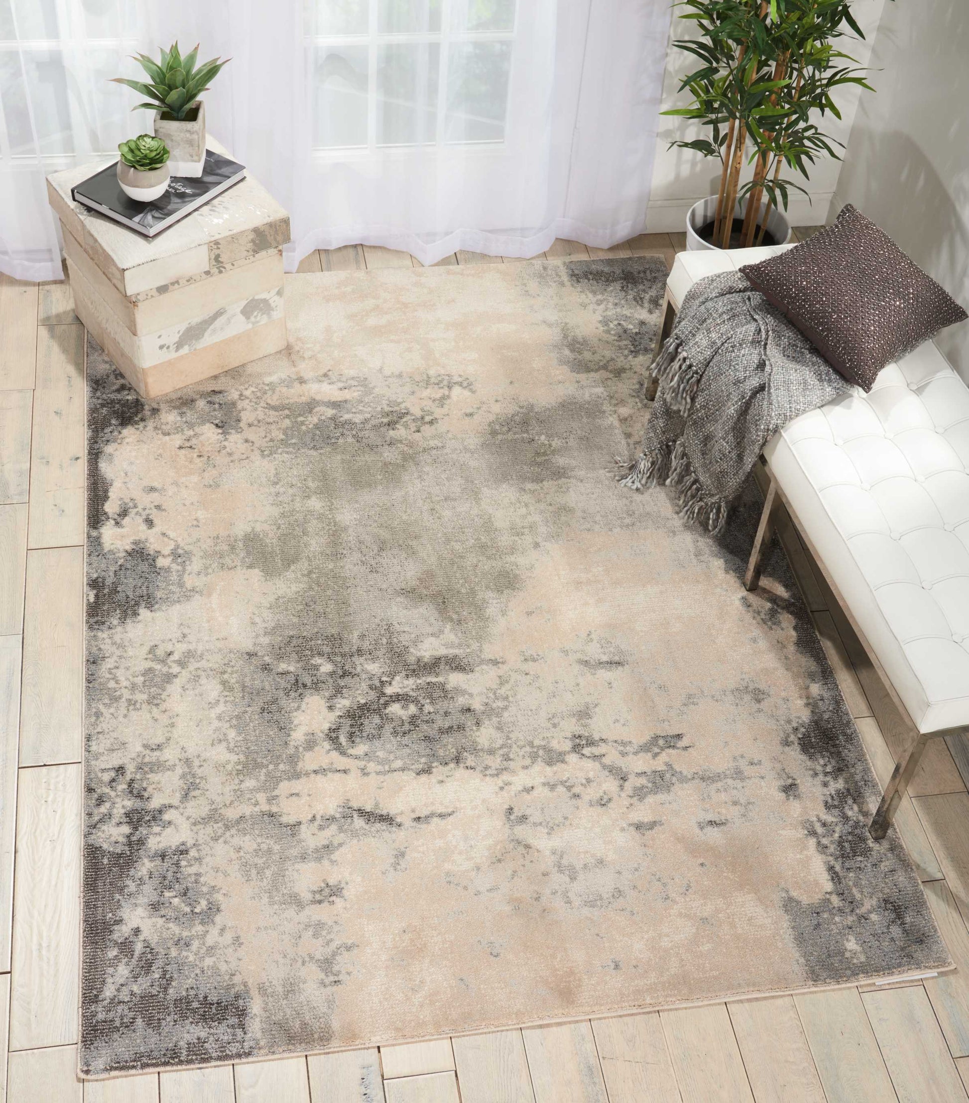 Nourison Home Maxell  Ivory Grey  Contemporary