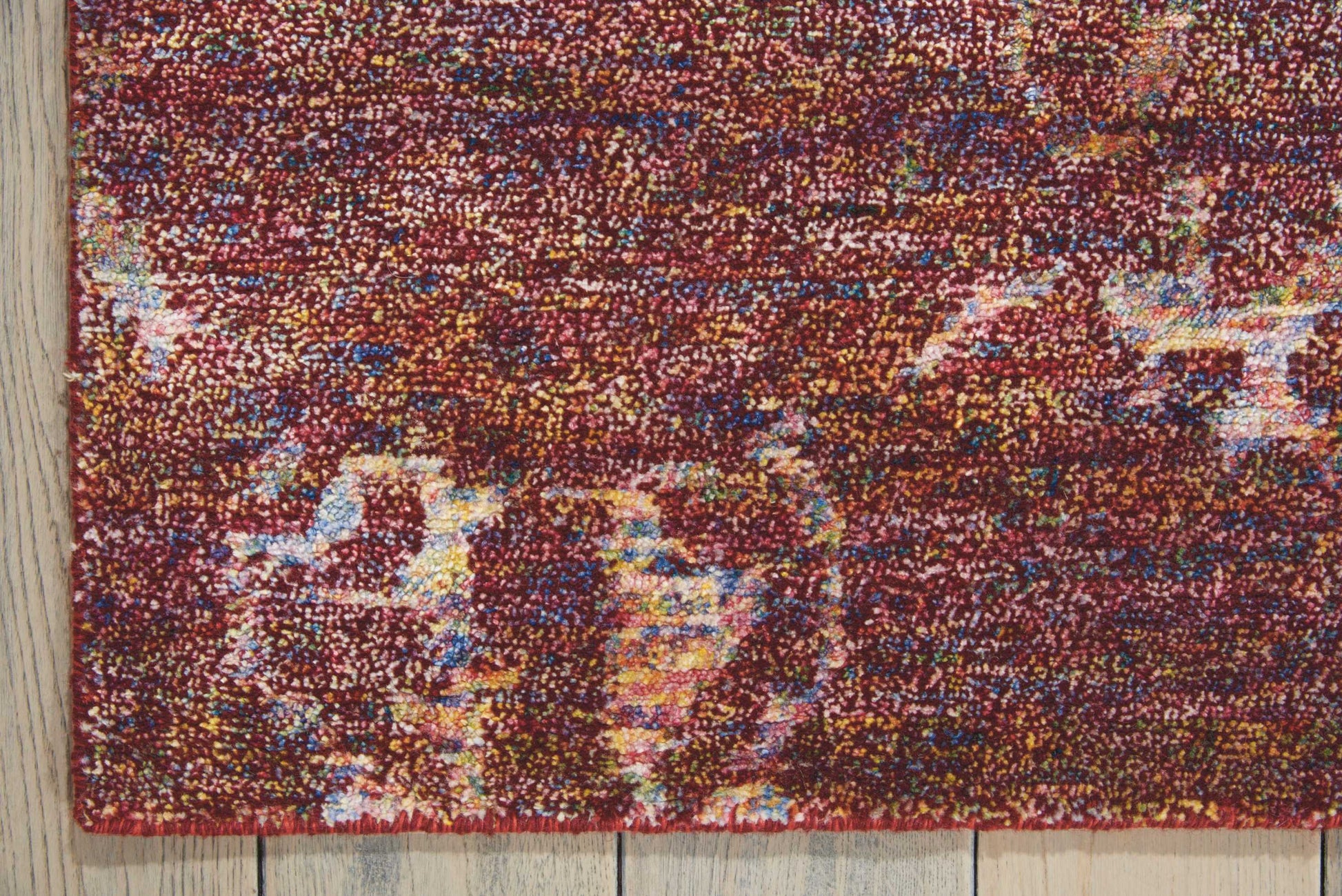 Nourison Home Silk Shadows  Wine  Transitional