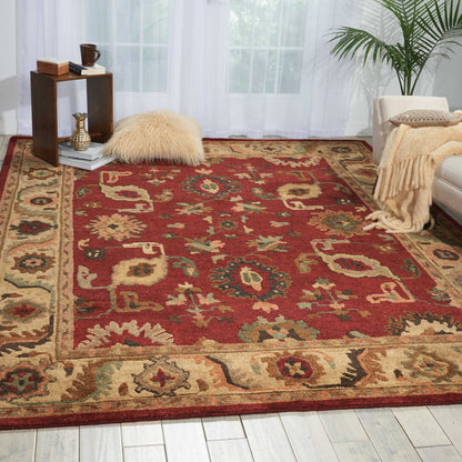 Nourison Home Tahoe  Red  Traditional