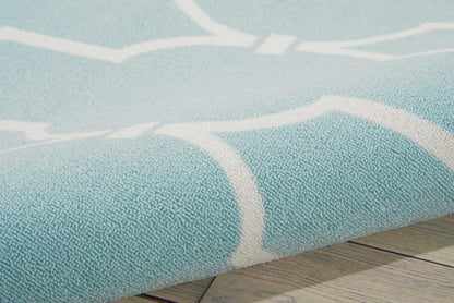 Nourison Home Home & Garden  Aqua  Transitional