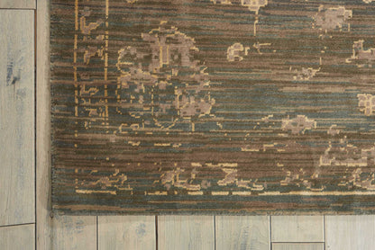 Nourison Home Silk Elements  Azure  Traditional