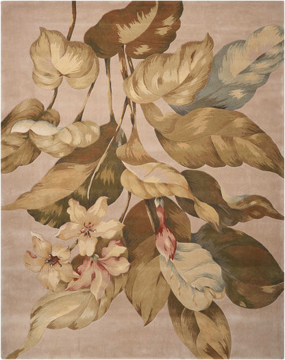 Nourison Home Tropics  Beige  Contemporary