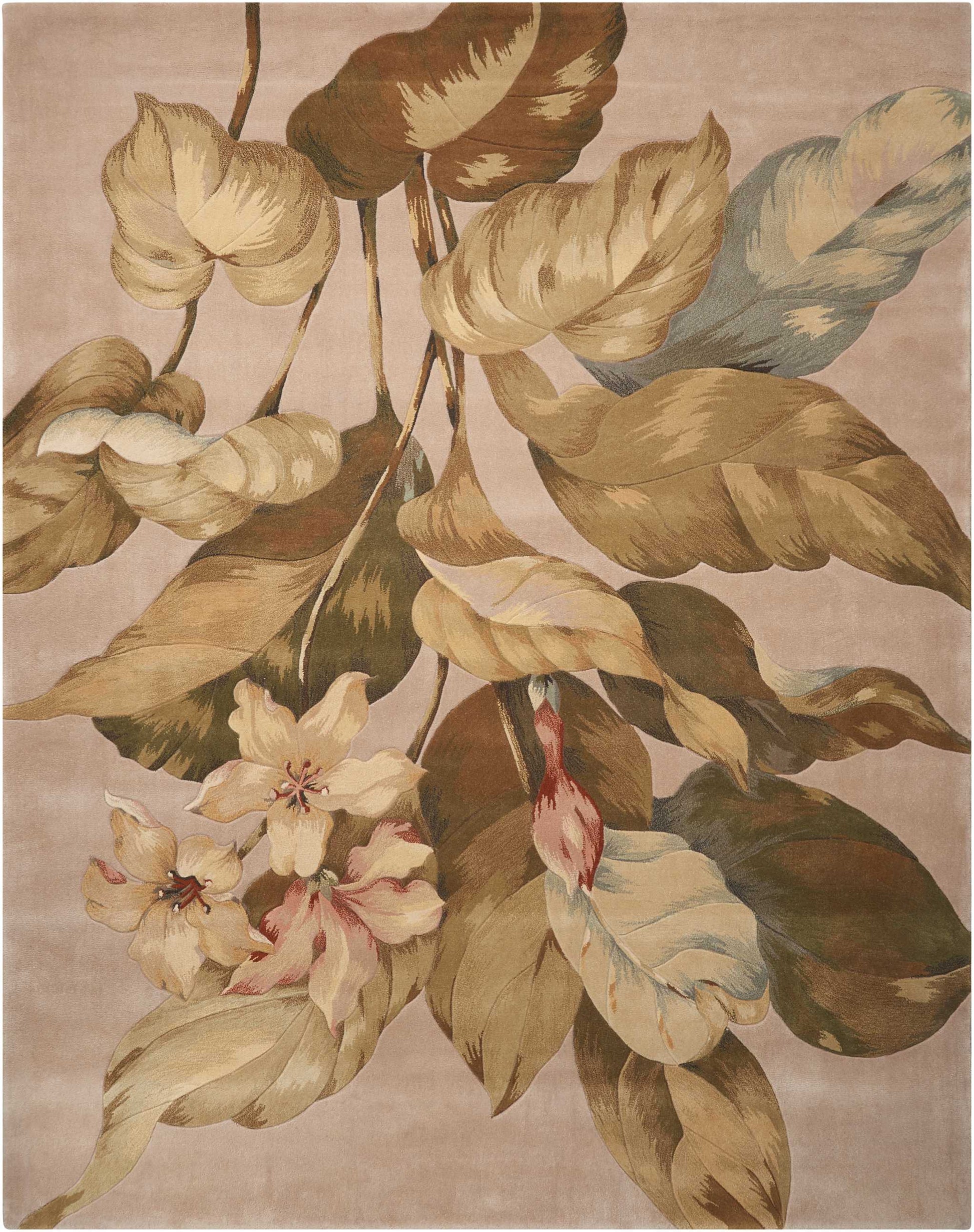 Nourison Home Tropics  Beige  Contemporary