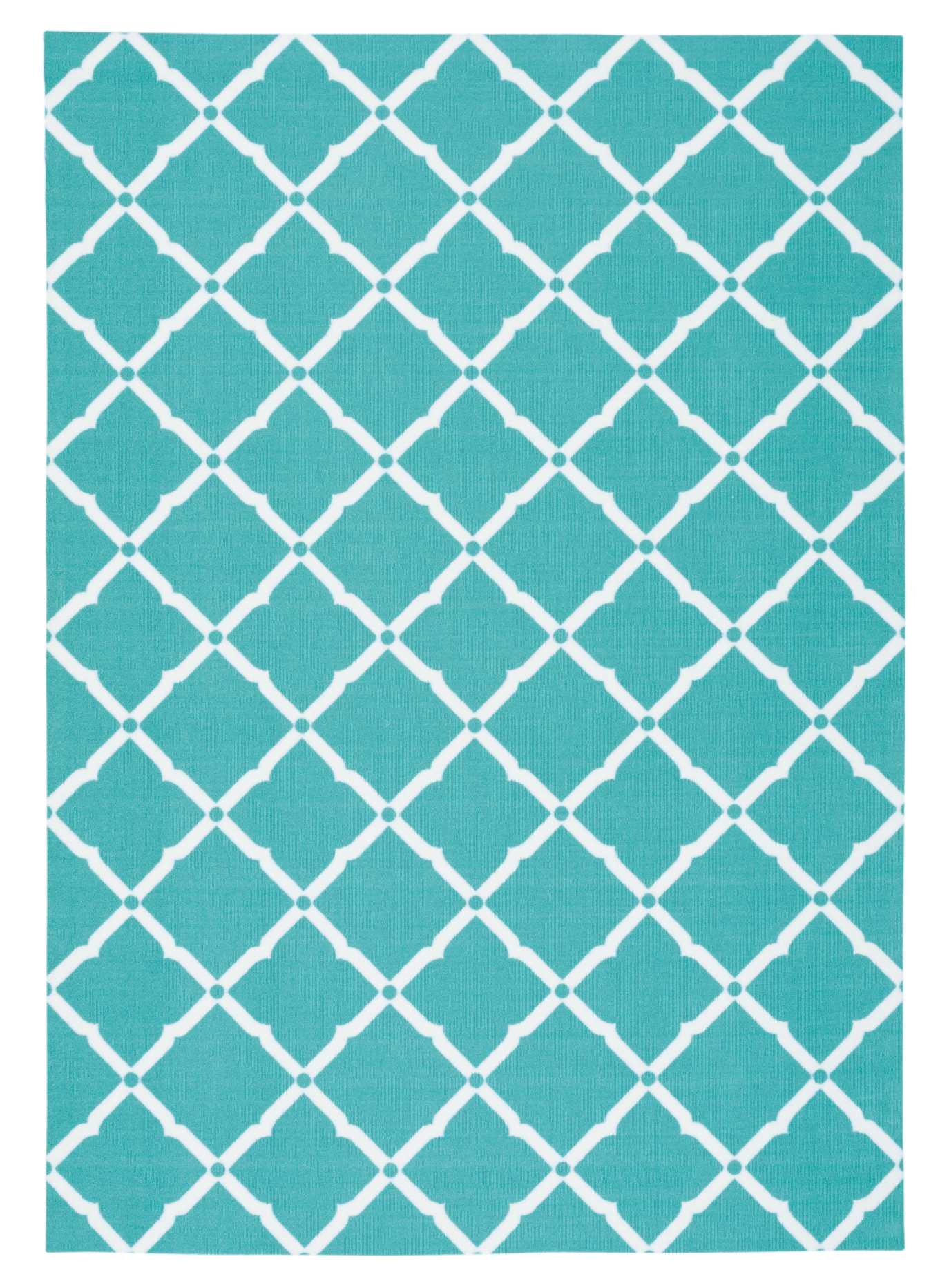 Nourison Home Home & Garden RS091 Aqua Transitional Power-loomed Rug