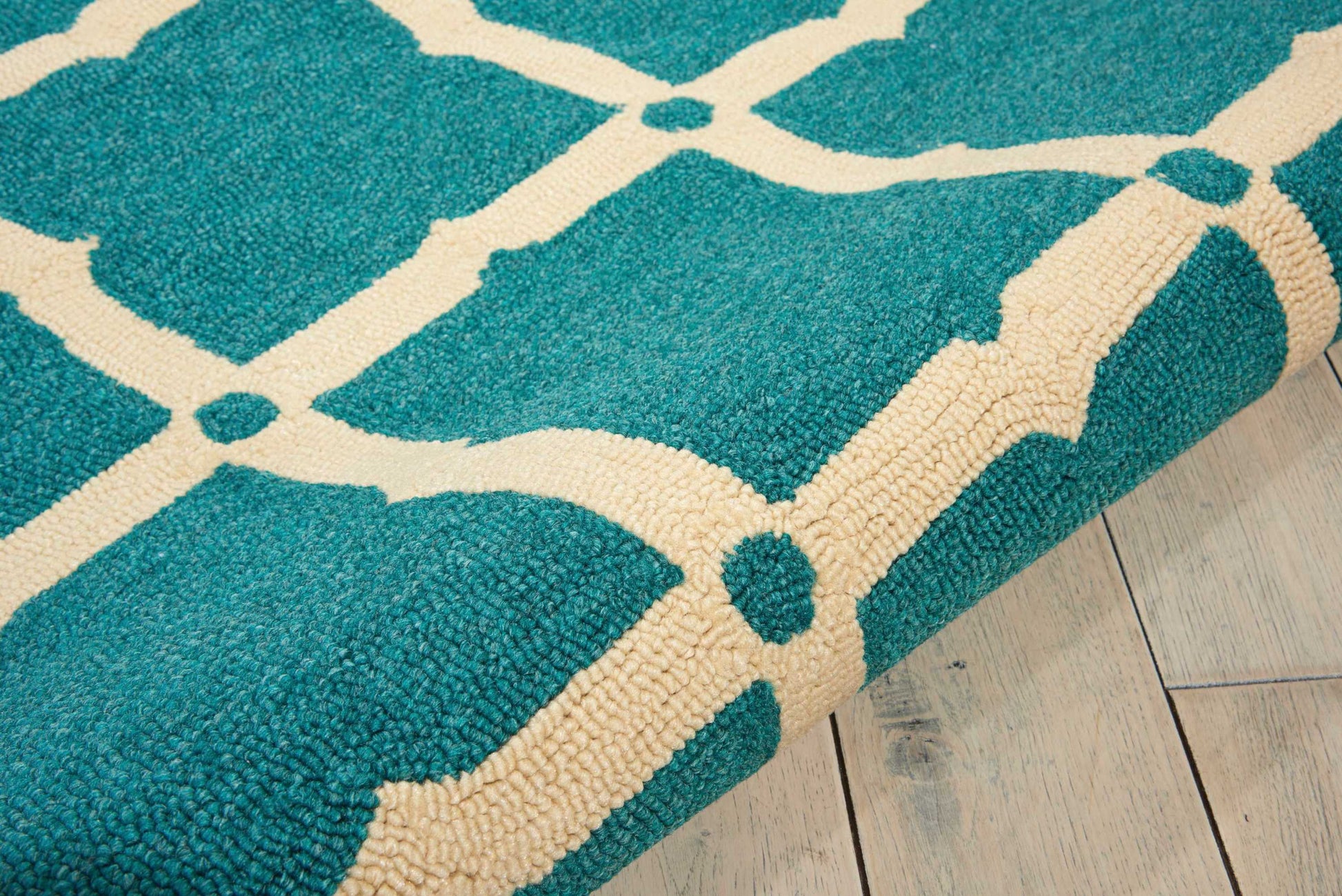 Nourison Home Portico  Aqua  Contemporary