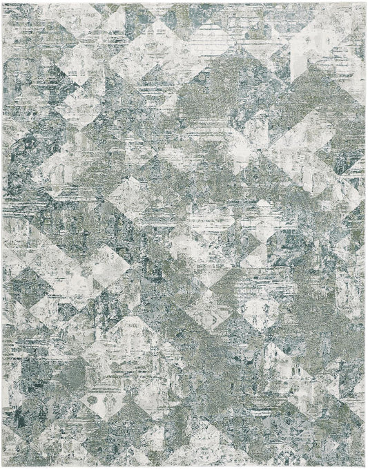 Feizy Atwell 3868F Green Transitional/Casual/Rustic Machine Woven Rug