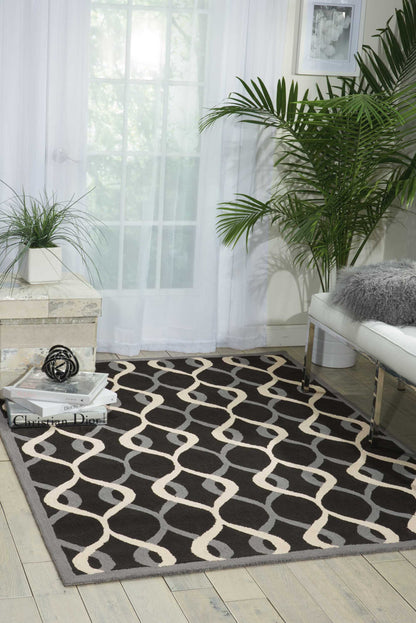 Nourison Home Decor  Black  Contemporary