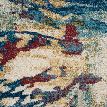 Nourison Home Fusion  Cream Multicolor  Contemporary