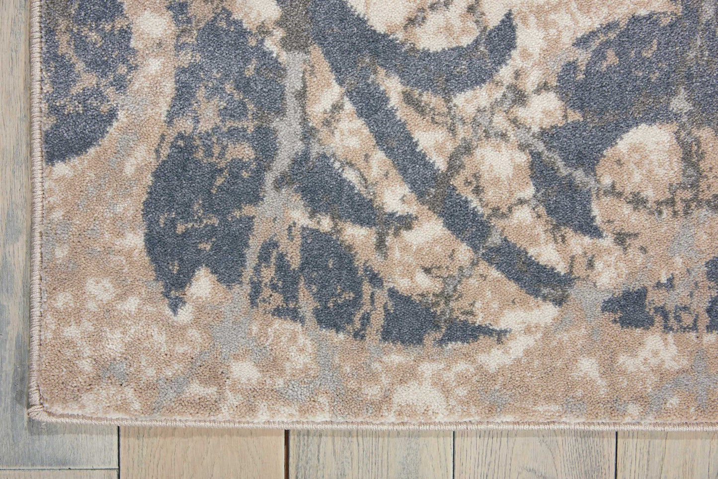 Nourison Home Maxell  Ivory Blue  Contemporary