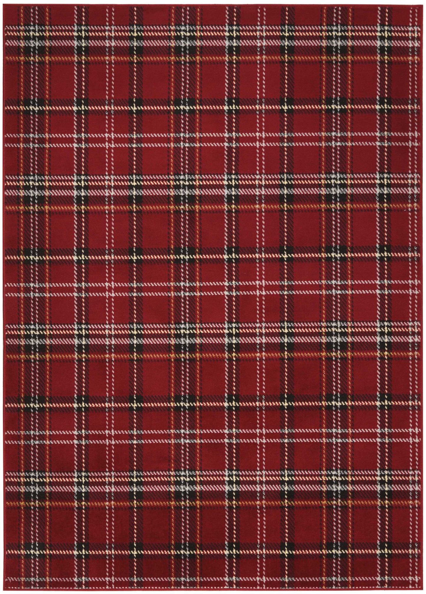 Nourison Home Grafix GRF03 Red Contemporary Power-loomed Rug