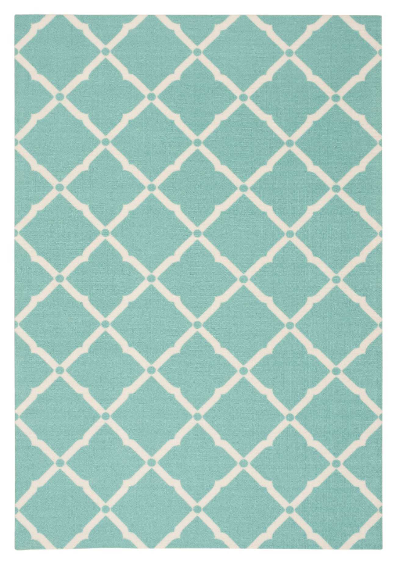 Nourison Home Home & Garden  Aqua  Transitional