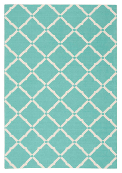 Nourison Home Home & Garden  Aqua  Transitional