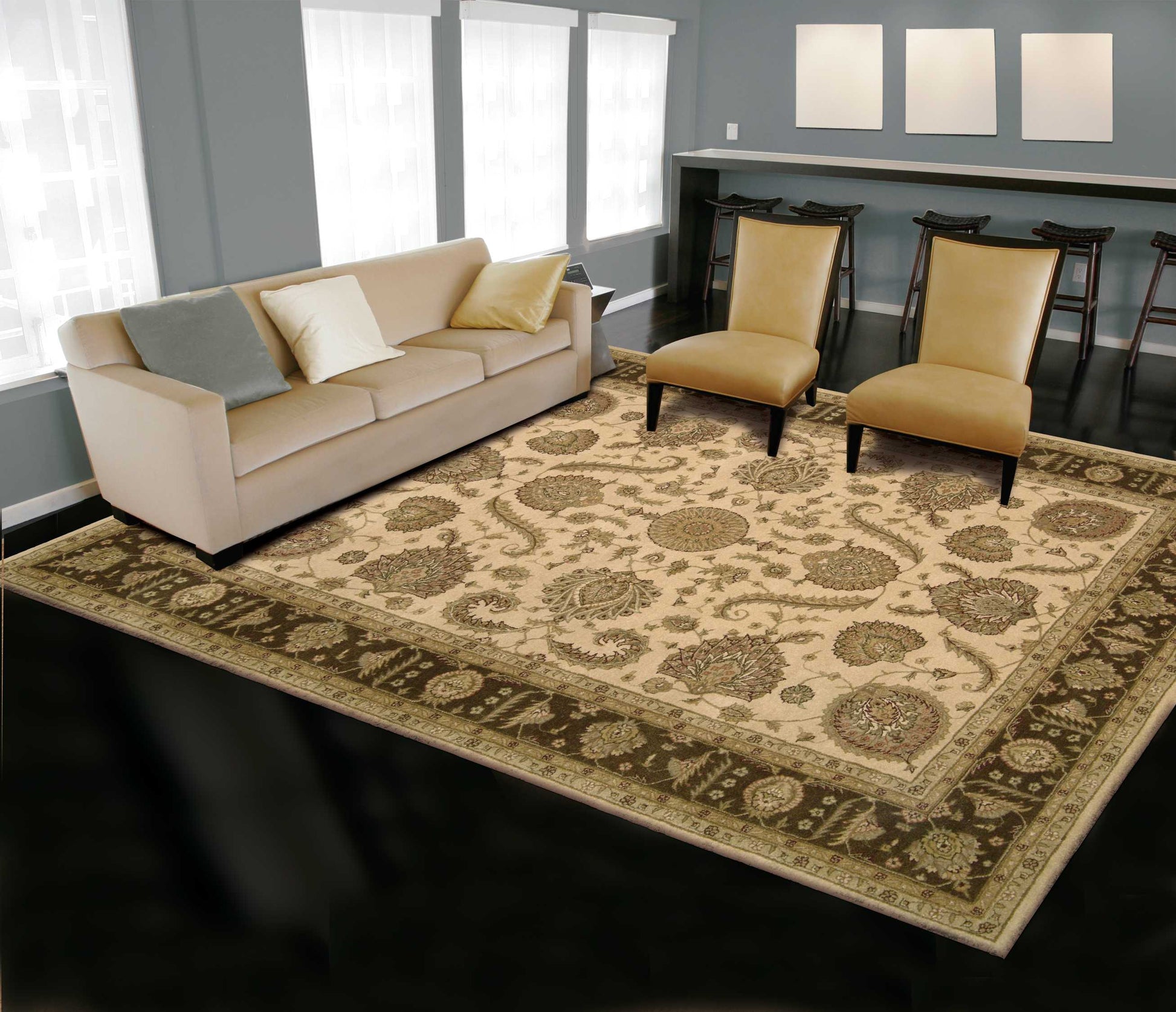 Nourison Home Heritage Hall  Beige  Traditional