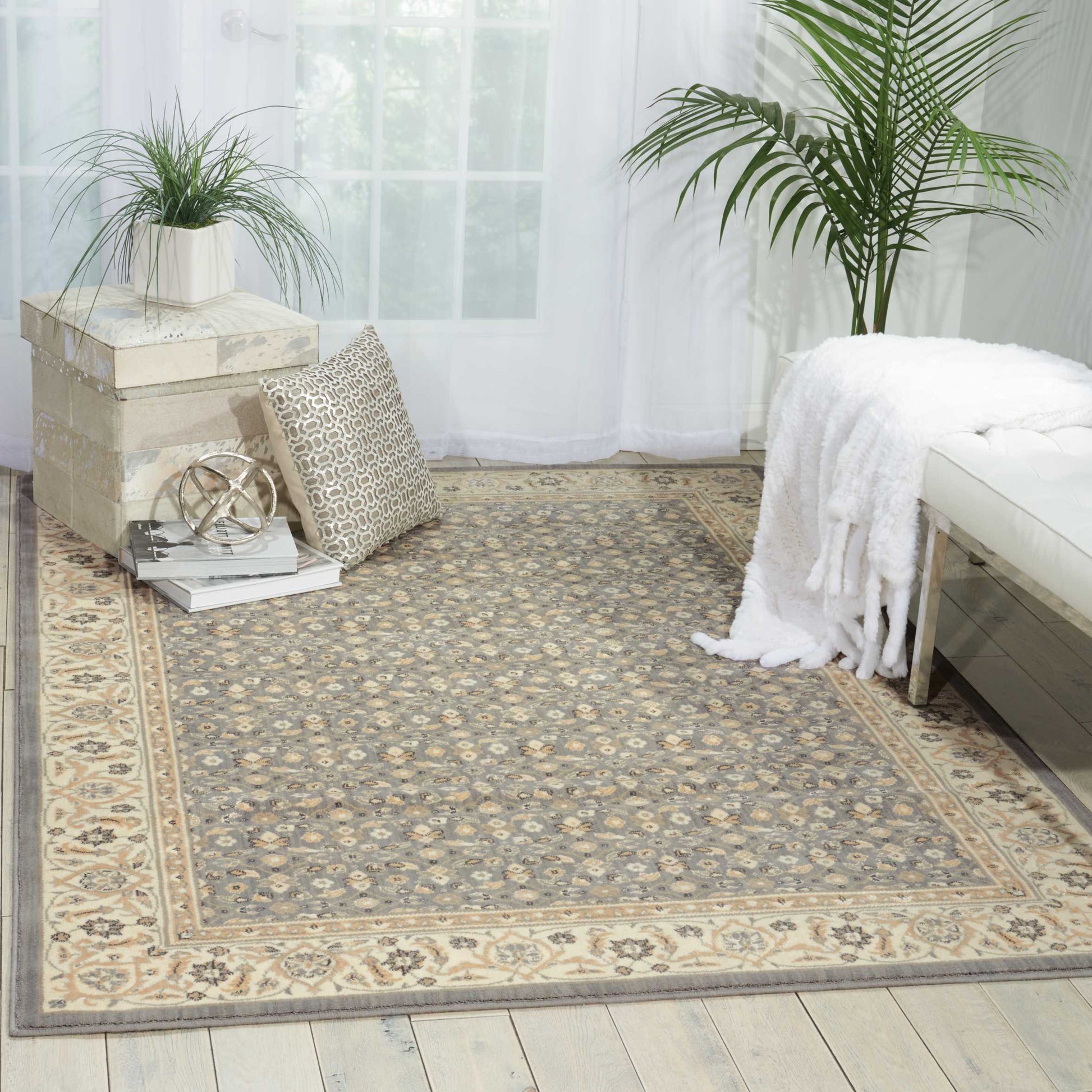 Nourison Home Persian Empire  Silver  Traditional