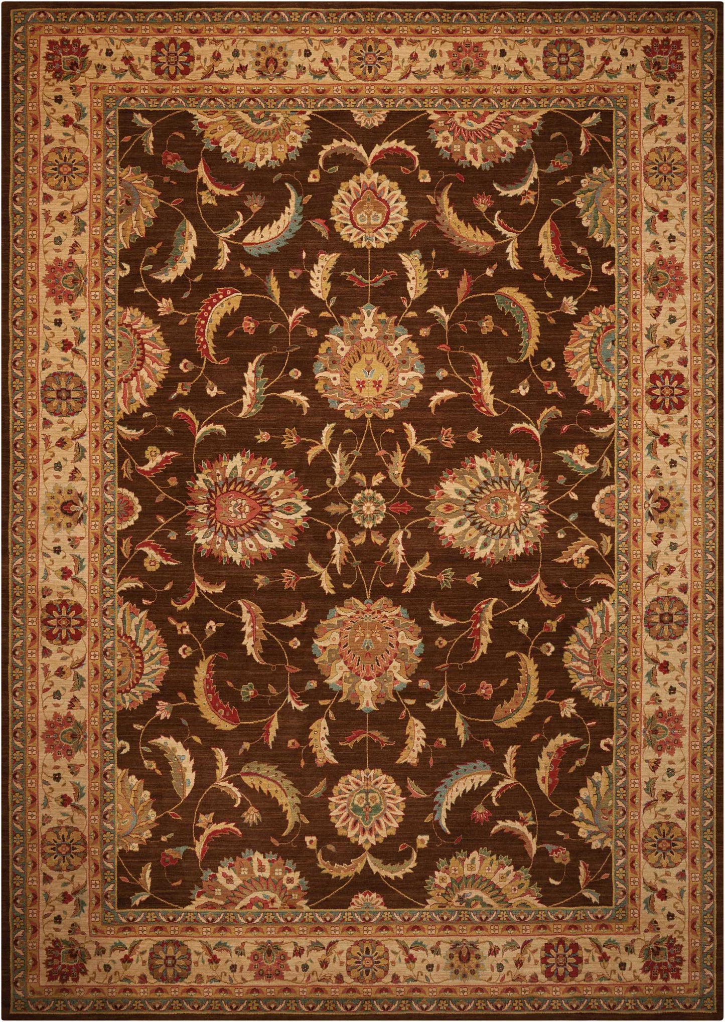 Nourison Home Living Treasures  Brown  Traditional