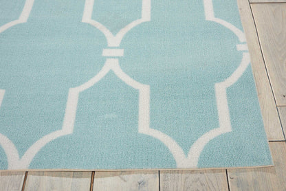 Nourison Home Home & Garden  Aqua  Transitional