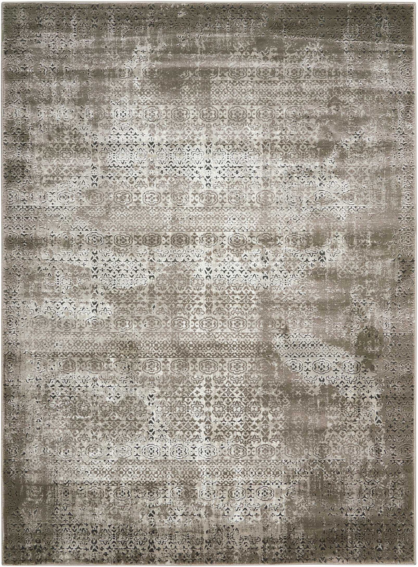 Nourison Home Karma KRM01 Ash Traditional Power-loomed Rug