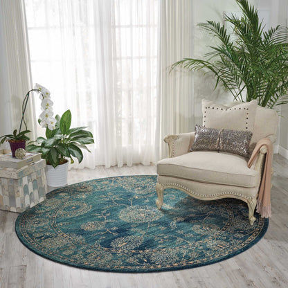 Nourison Home Nourison 2020  Teal  Traditional