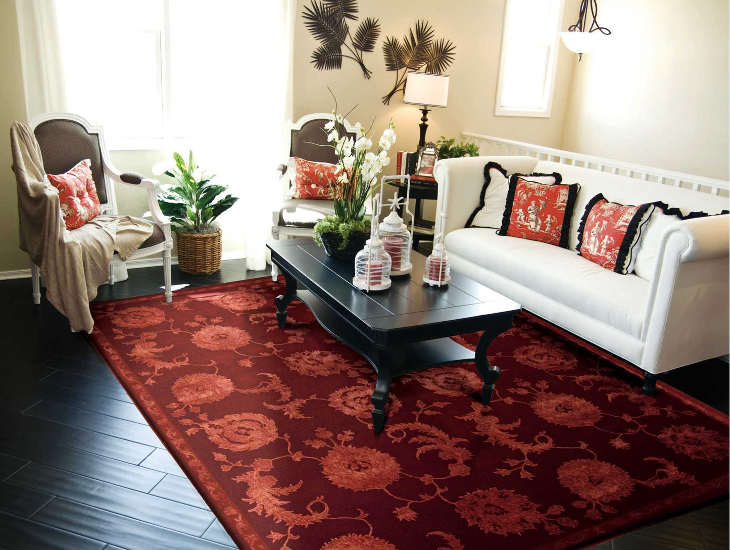 Nourison Home Regal  Garnet  Traditional