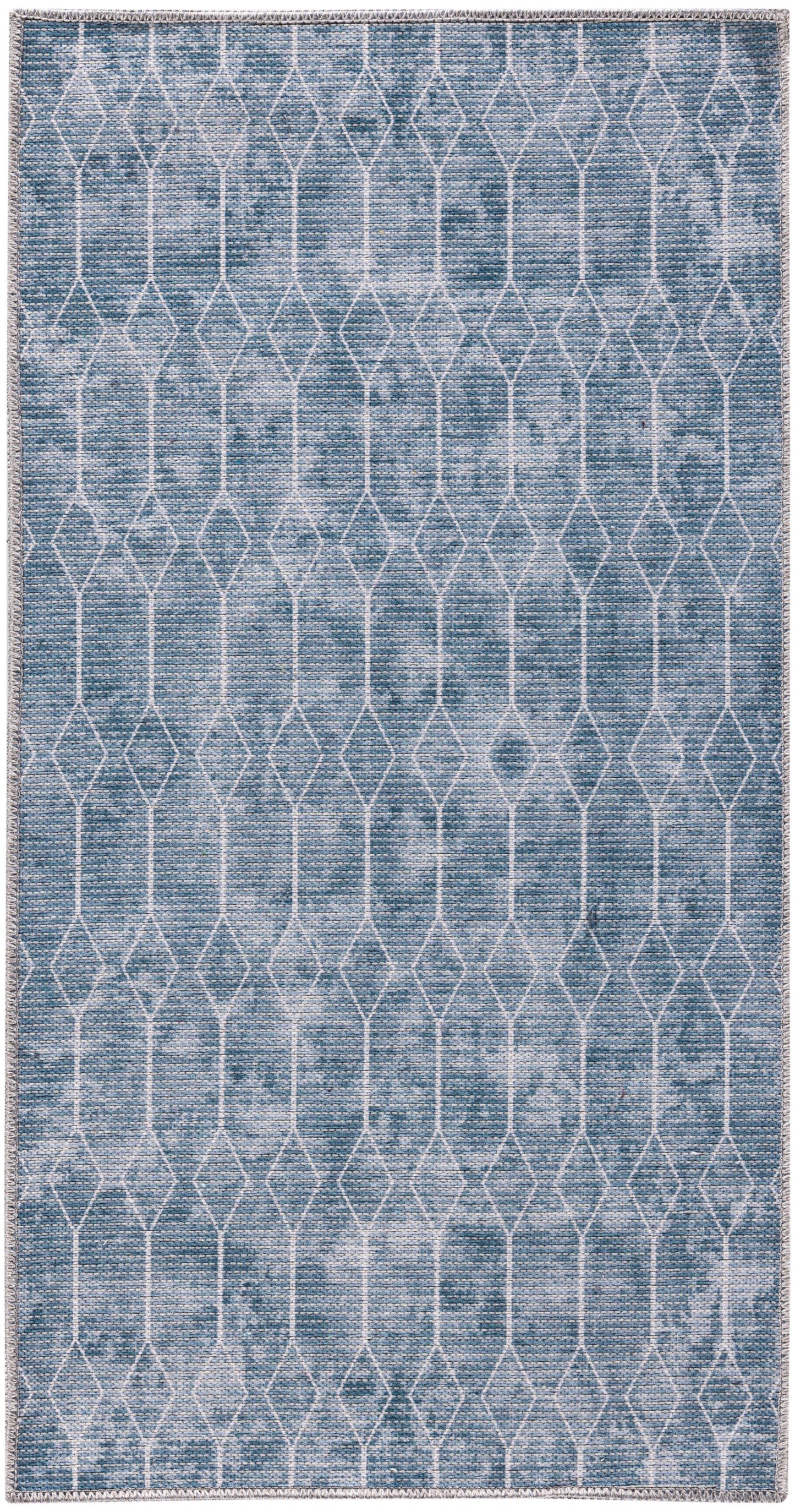 Nourison Home New Concept Washables SR107 Blue Grey Contemporary Machine Woven Rug