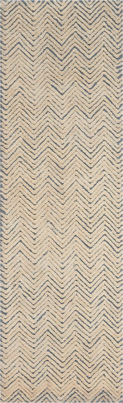 Nourison Home Deco Mod DEC03 Light Blue Ivory Transitional Tufted Rug