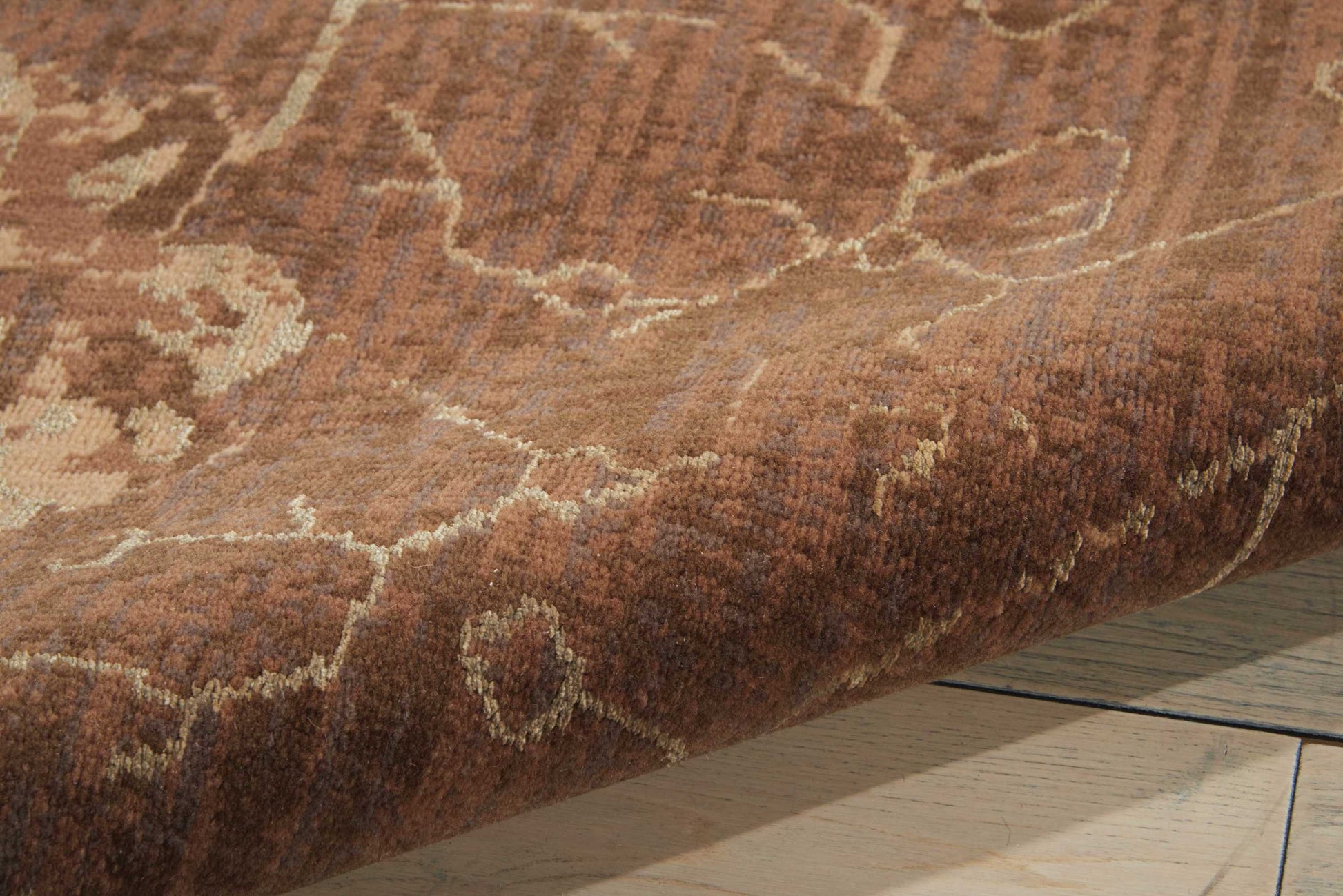 Nourison Home Silken Allure  Chocolate  Traditional