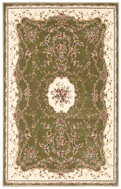 Nourison Home Bordeaux BOR01 Sage Traditional Power-loomed Rug