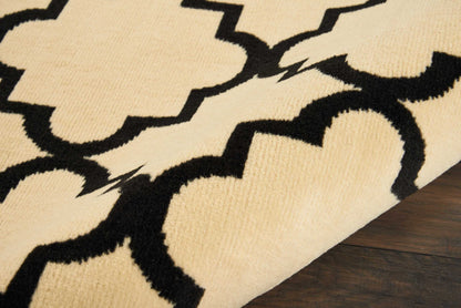 Nourison Home Grafix  Cream Black  Transitional