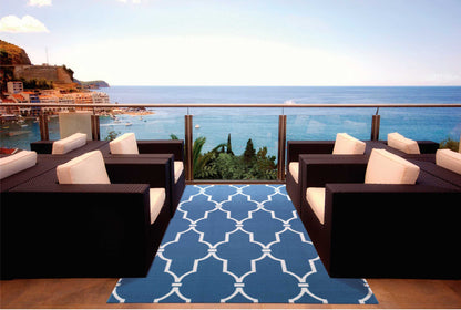 Nourison Home Home & Garden  Navy  Transitional
