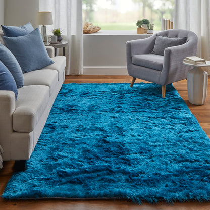 Feizy Indochine 4550F Peacock Modern/Luxury & Glam/Casual Hand Tufted Rug