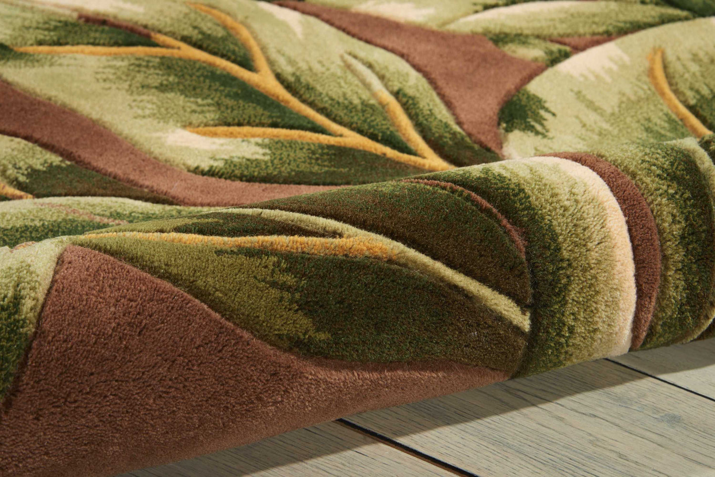 Nourison Home Tropics  Khaki  Contemporary