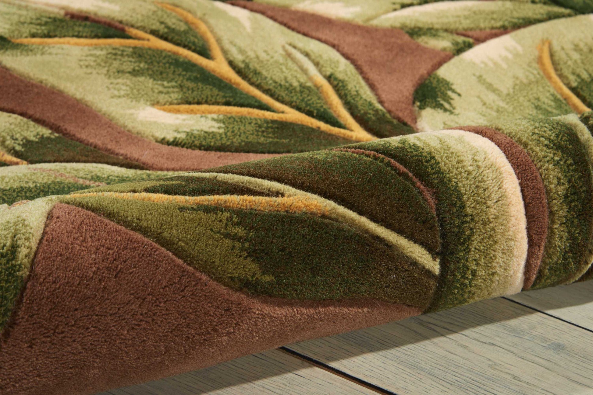 Nourison Home Tropics  Khaki  Contemporary