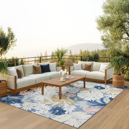 Nourison Home Suncoast  Denim Multicolor  Contemporary