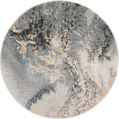 Nourison Home Maxell MAE08 Grey Contemporary Power-loomed Rugs