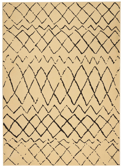 Nourison Home Grafix  Cream Black  Contemporary
