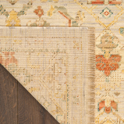 Nourison Home Antique Bloom  Taupe Multicolor  Traditional