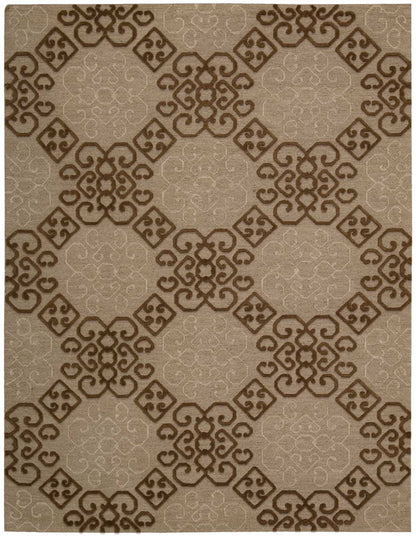 Nourison Home Ambrose AMB01 Almond Transitional Hand Woven Rug