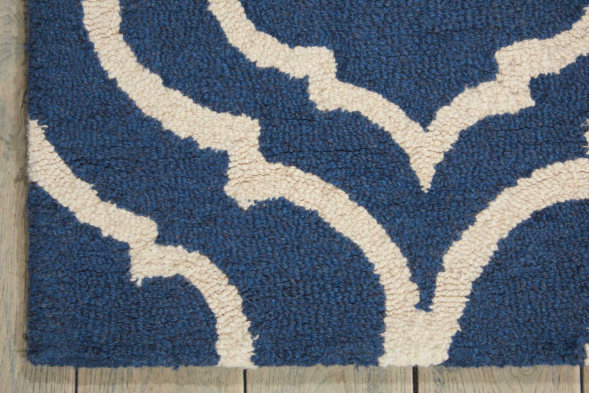 Nourison Home Linear  Navy  Transitional