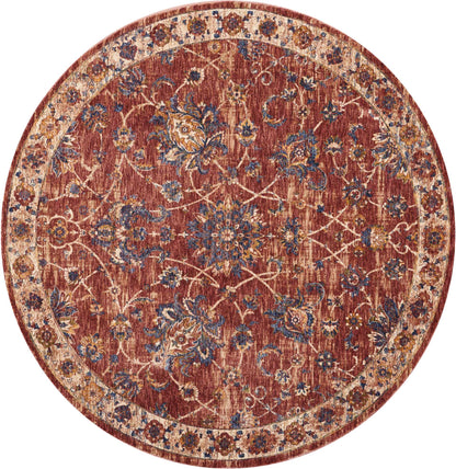 Nourison Home Lagos LAG02 Brick Traditional Power-loomed Rug