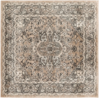 Nourison Home Quarry QUA05 Beige Grey Transitional Power-loomed Rugs